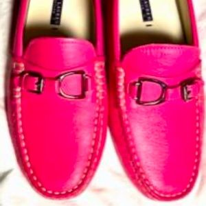 Ralph Lauren Collection Brand New Women's Pink Leather Loafers